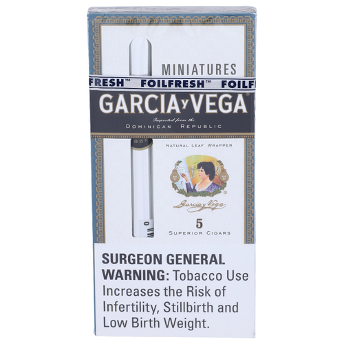 Foilfresh Garcia Y Vega Natural Leaf Wrapper Cigars - 5 Count