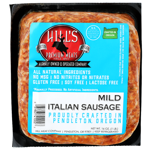 Hill's Premium Meats All Natural Gluten Free Mild Italian Sausage - 16 Ounce Image 1 of 4