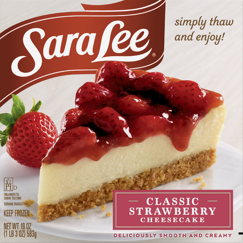 Sara Lee Original Cream Cheesecake Strawberry Style 7 - 19 Ounce
