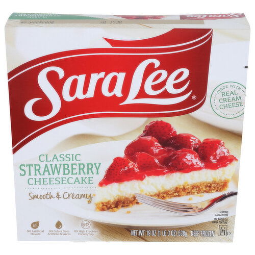 Sara Lee Original Cream Cheesecake Strawberry - 19 Ounce