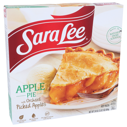 Sara Lee 9 Traditional Fruit Pie 9" Unbaked Apple - 34 Ounce