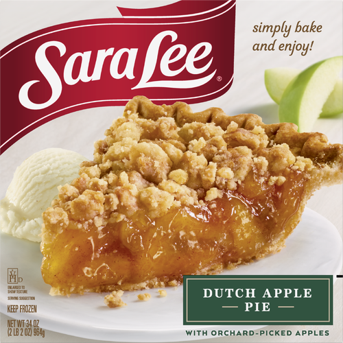 Sara Lee Traditional Fruit Pie 9 Unbaked Dutch Apple - 2.13 Pound