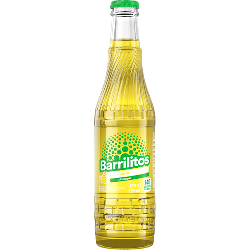 Barrilitos Pineapple Soda Glass Bottle - 12 Fluid Ounce Image 1 of 2