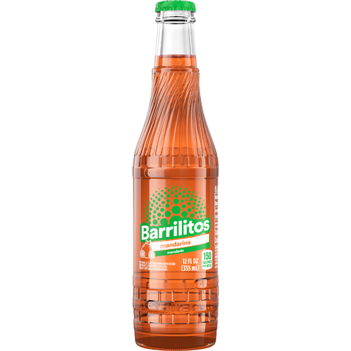 Barrilitos Mandarin Soda Glass Bottle - 12 Fluid Ounce Image 1 of 2