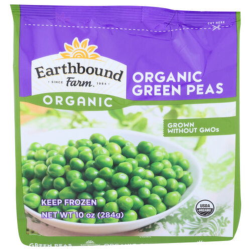 Earthbound Farm Frozen Organic Vegetables Green Peas - 10 Ounce