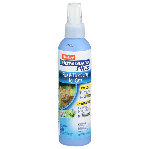 Hartz Aloe Flea & Tick Spray For Cats - 8 Fluid Ounce