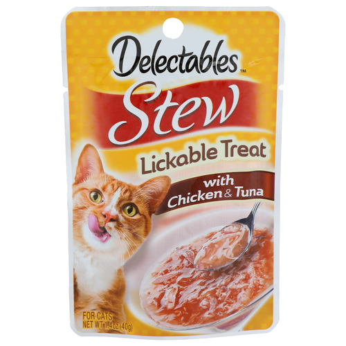 Delectables Stew With Chicken & Tuna Lickable Treat - 1.4 Ounce