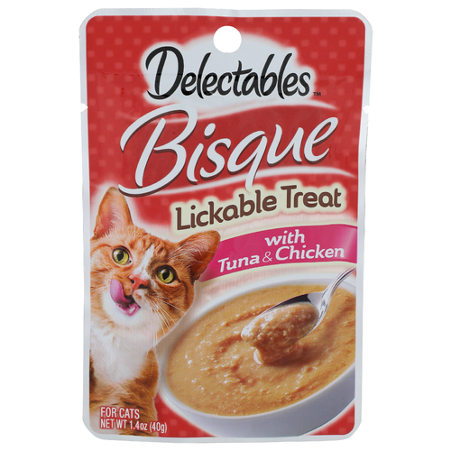 Delectables Bisque With Tuna & Chicken Lickable Treat - 1.4 Ounce