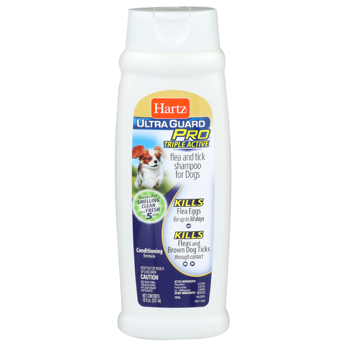 Hartz Ultra Guard Pro Triple Active Flea And Tick Shampoo For Dogs - 18 Fluid Ounce