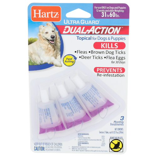 Hartz Ultra Guard Dual Action - 0.133 Fluid Ounce - 3 Count