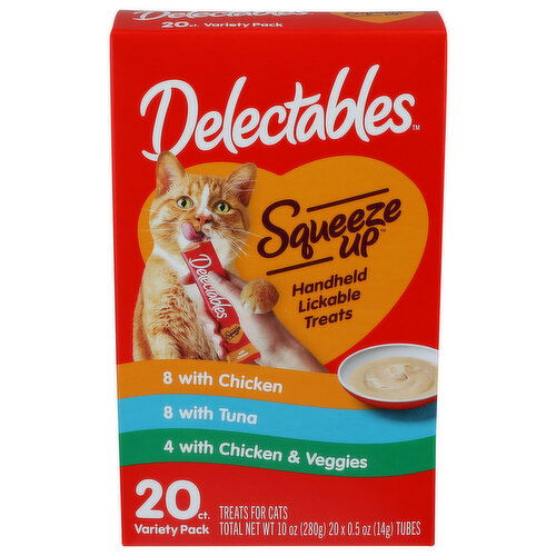 Hartz Delectables Squeeze Up Variety Pack - 0.5 Ounce - 20 Count Image 1 of 4
