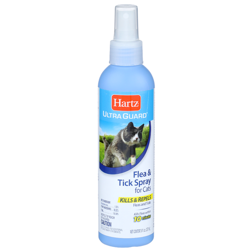 HARTZ Ultra Guard Flea & Tick Spray For Cats - 8 Fluid Ounce