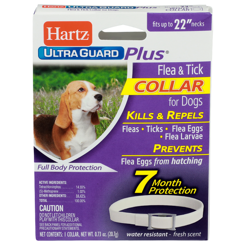 Hartz Ultra Guard Plus Flea & Tick Collar For Dogs - 0.73 Ounce