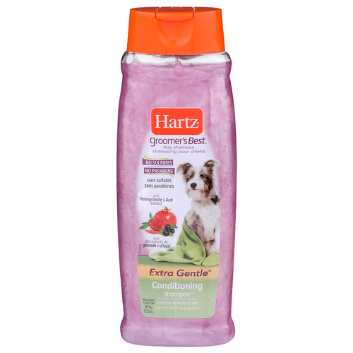 Hartz Tropical Breeze Scent With Pomegranate & Acai Extract Dog Shampoo Groomer's Best - 18 Fluid Ounce