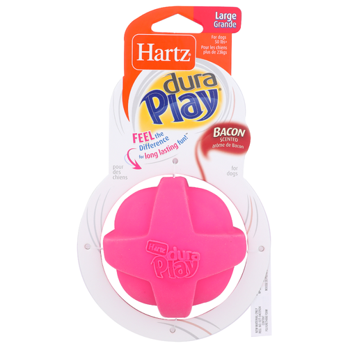 Hartz Dura Play Bacon Scented Large Ball - 1 Each