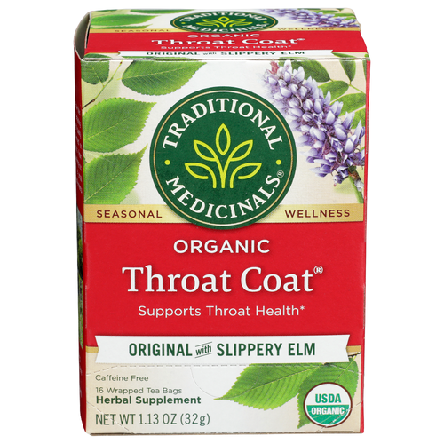 Traditional Medicinals Bagged Tea Throat Coat - 0.071 Ounce - 16 Count