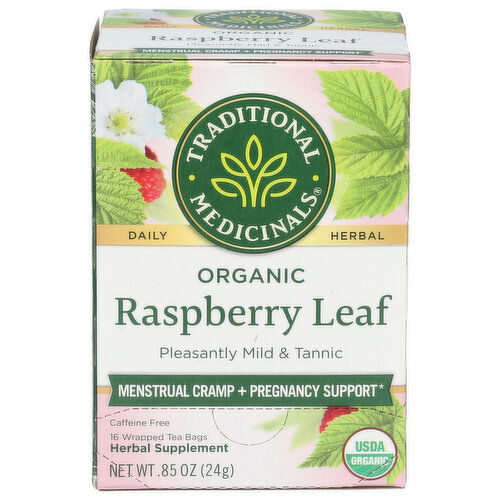 Traditional Medicinals Raspberry Leaf Bagged Tea - 0.053 Ounce - 16 Count