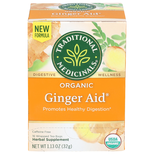Traditional Medicinals Herbal Tea Ginger Aid - 0.071 Ounce - 16 Count