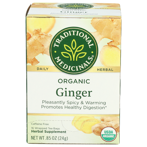 Traditional Medicinals Bagged Tea Ginger - 0.053 Ounce - 16 Count