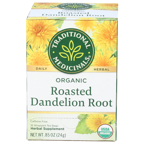Traditional Medicinals Bagged Tea Roasted Dandelion Root - 0.053 Ounce - 16 Count