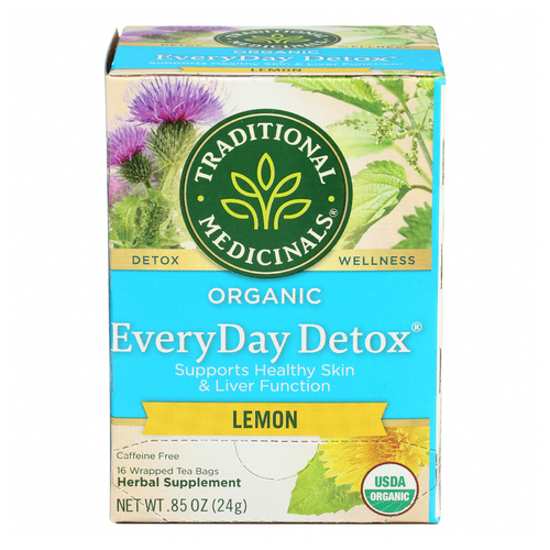 Traditional Medicinals Everyday Detox Lemon - 0.053 Ounce - 16 Count