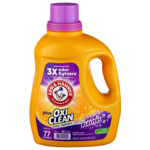 ARM & HAMMER Fresh Botanical Liquid Laundry Detergent Plus Oxiclean Odor Blasters - 100.5 Fluid Ounce - 1 Count