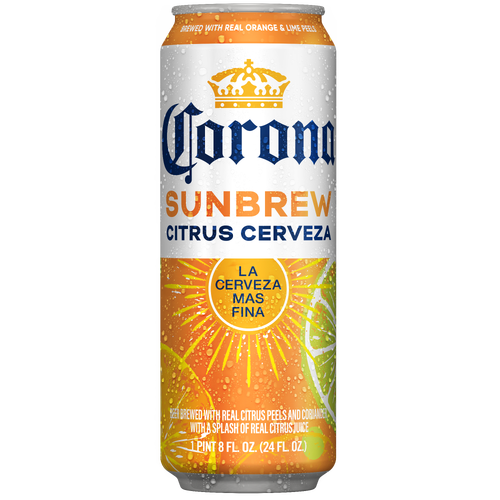 Corona Sunbrew Citrus Cerveza Mexican Import Beer, Can, 4.5% Abv - 24 Fluid Ounce