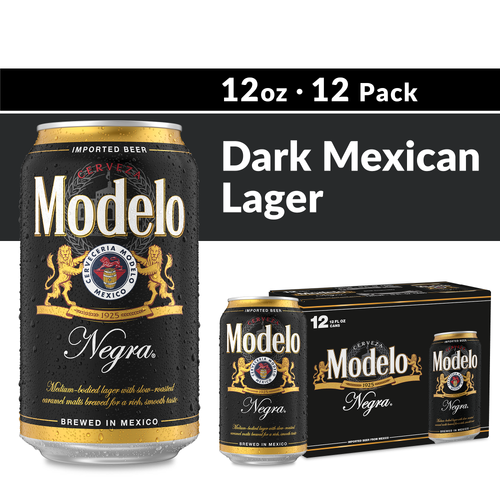 Modelo Negra Dunkel Lager Mexican Import Beer - 144 Fluid Ounce