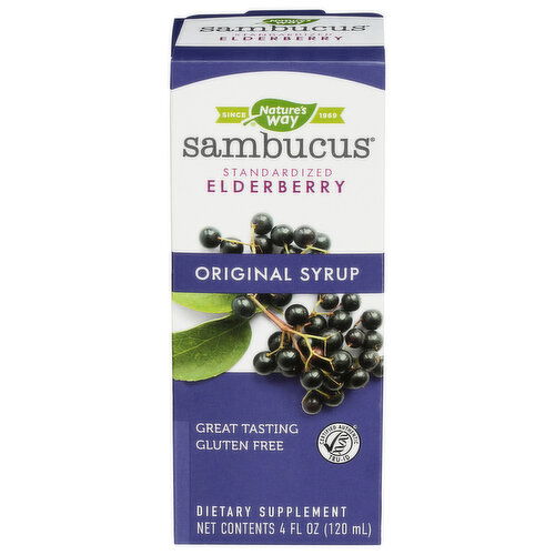 Nature's Way Sambucus Original Syrup Immune__elderberry - 4 Fluid Ounce