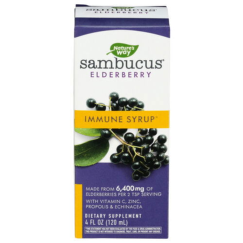 Nature's Way Sambucus Immune Syrup Immune__elderberry - 4 Fluid Ounce