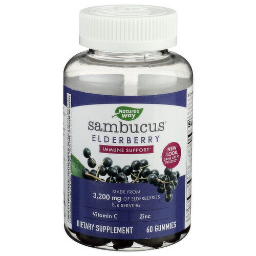 Nature's Way Sambucus Gummies Immune Support Immune__elderberry Flavored - 60 Count