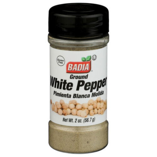 Badia Aromatic, Musty Sharp, Biting, Pungent Powder Pepper Ground White - 2 Ounce