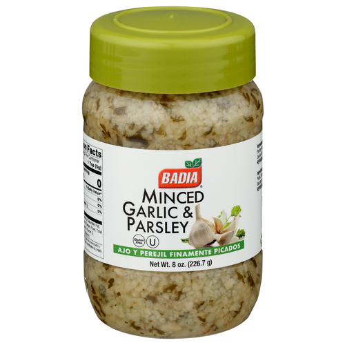 Badia SPICES, INC. Liquid Minced Garlic & Parsley - 8 Ounce