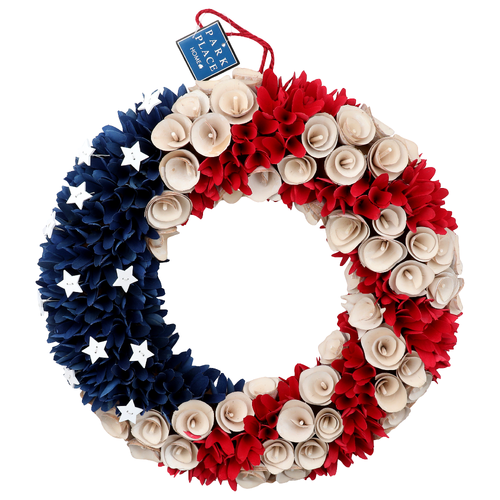 Park Place Home American Red White & Blue Wreath  - 1 Each