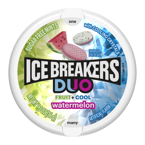 Ice Breakers Duos Breaker Mints Duo Watermelon Dispenser Pack - 1.3 Ounce