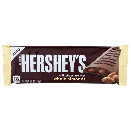 Hershey's King Milk Chocolate With Whole Almonds - 2.6 Ounce