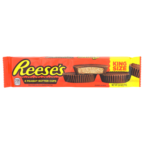 Reese's Milk Chocolate & Peanut Butter King Size Cups - 0.7 Ounce - 4 Count
