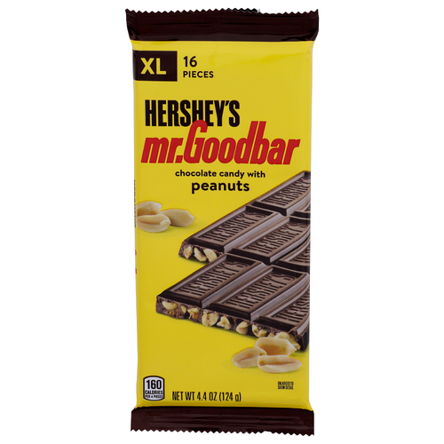 Hershey's Mr.goodbar Xl Chocolate Candy With Peanuts - 0.275 Ounce - 16 Count
