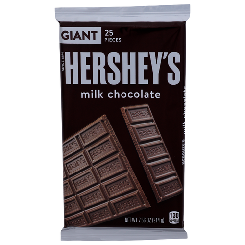 Hershey's Giant Milk Chocolate - 0.302 Ounce - 25 Count