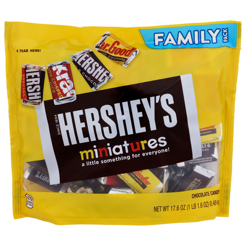Hershey's Miniatures Family Pack Chocolate Candy - 17.6 Ounce
