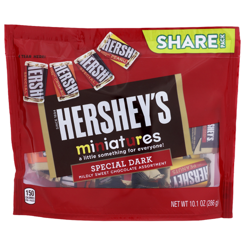 Hershey's Miniatures Special Dark Share Pack Mildly Sweet Chocolate Assortment - 10.1 Ounce