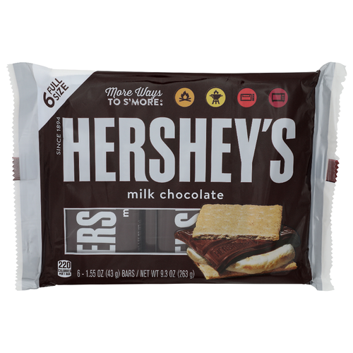 Hershey's Milk Chocolate - 1.55 Ounce - 6 Count