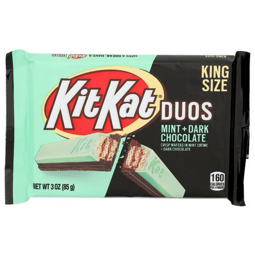 Kit Kat Mint + Dark Chocolate Duos Crisp Wafers - 3 Ounce