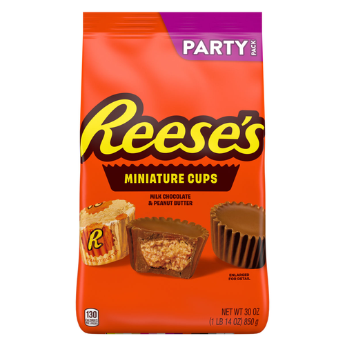 Reese's Party Pack Miniatures Peanut Butter Cups - 30 Ounce