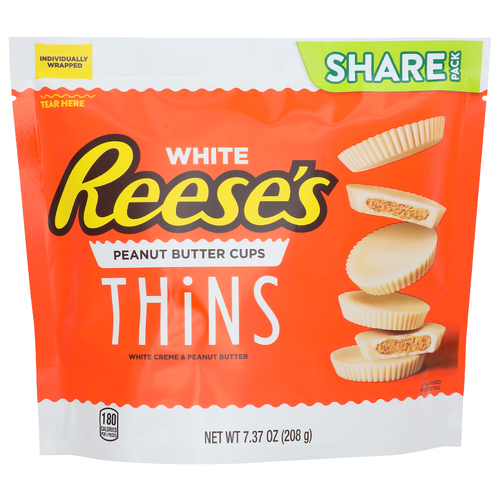 Reese's White Creme & Peanut Butter Thins Cups - 7.37 Ounce