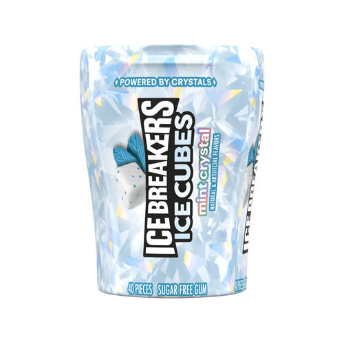 Ice Breakers Cubes Crystal Spring Flavored Gum Bottle Pack - 3.24 Ounce