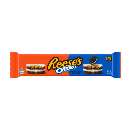 Reese's King Size OREO Milk Chocolate & White Creme Peanut Butter Cups - 0.117 Ounce - 24 Count