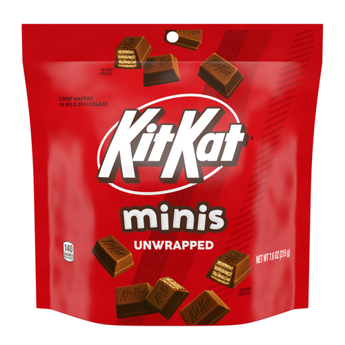 Kit Kat Crisp Wafers In Milk Chocolate Unwrapped Minis Pouch - 7.6 Ounce