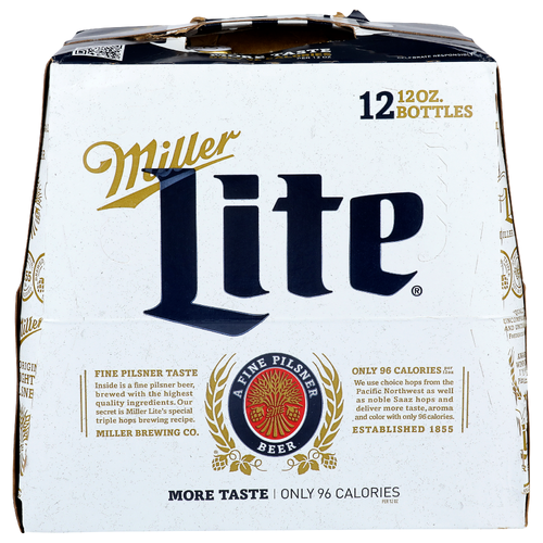 Miller Lite Beer - 12 Fluid Ounce - 12 Count