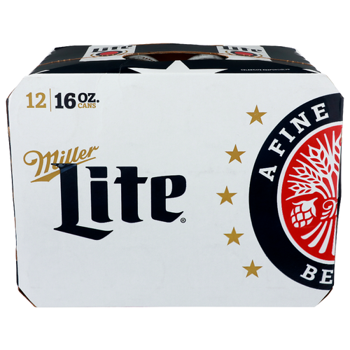 Miller Lite a Fine Pilsner Beer - 16 Ounce - 12 Count
